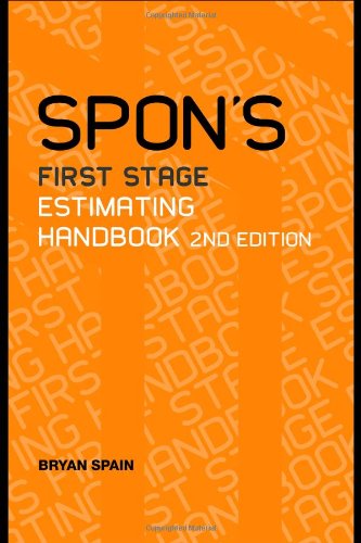 Stock image for Spon's First Stage Estimating Handbook for sale by Better World Books Ltd