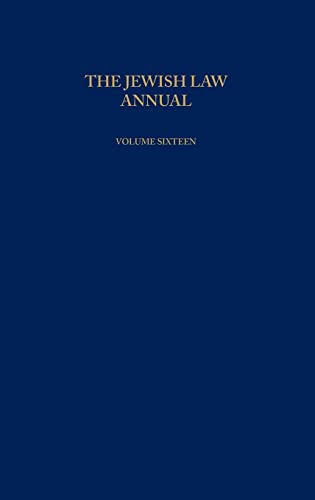 9780415392099: The Jewish Law Annual Volume 16