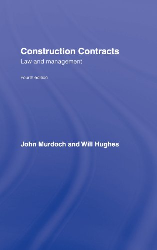 Imagen de archivo de Construction Contracts : Law and Management a la venta por Better World Books Ltd