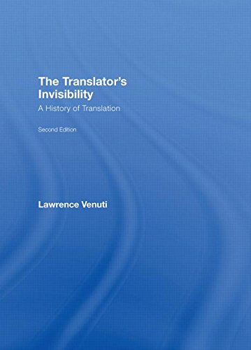 Stock image for The Translator*s Invisibility: A History of Translation for sale by dsmbooks