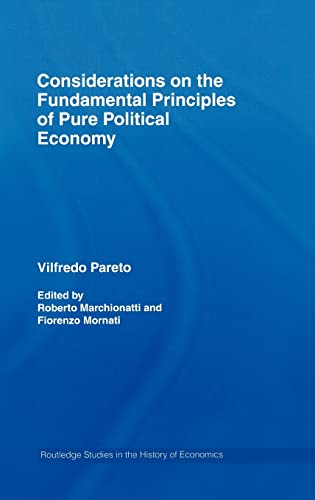 Pareto, V: Considerations on the Fundamental Principles of P - Vilfredo Pareto