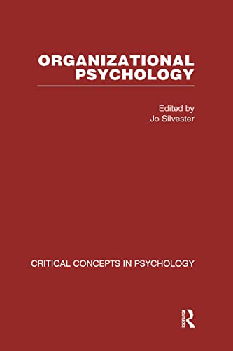 9780415400084: Organizational Psychology: Critical Concepts in Psychology