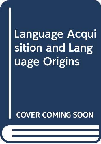 Language Acquisition and Language Origins (9780415411592) by McEnery, Tony; Hardie, Andrew