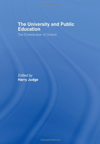 9780415413640: The University and Public Education: The Contribution of Oxford