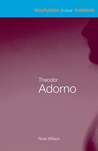 Stock image for Theodor Adorno for sale by Blackwell's