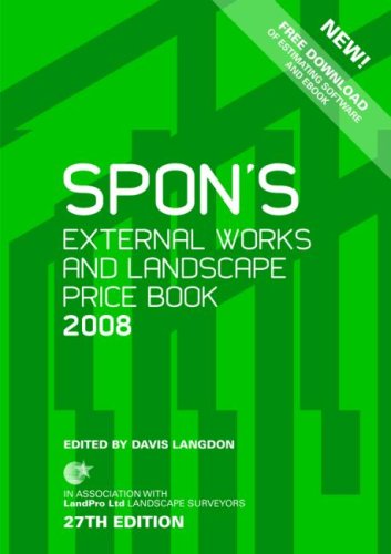 9780415424448: Spon's External Works and Landscape Price Book 2008 (Spon's Price Books)