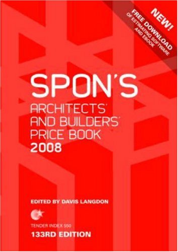Spons Architects and Builders Price Book 2008 - Langdon, Davis