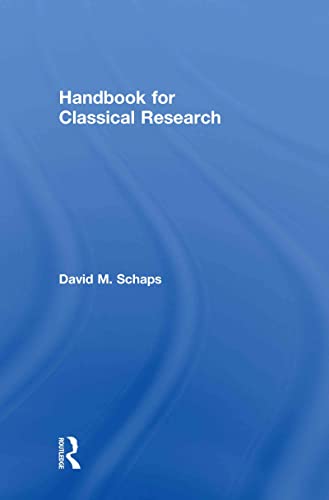Stock image for Handbook for Classical Research for sale by Books Puddle