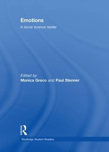 Beispielbild fr Emotions: A Social Science Reader (Routledge Student Readers) zum Verkauf von Cambridge Rare Books
