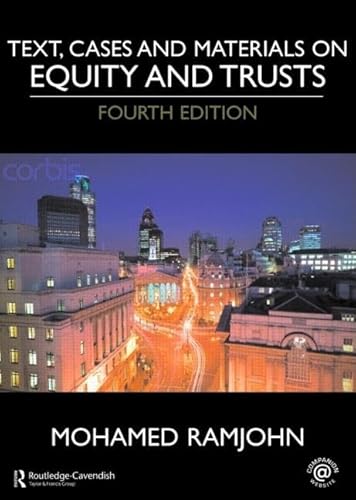 9780415442947: Text, Cases and Materials on Equity and Trusts