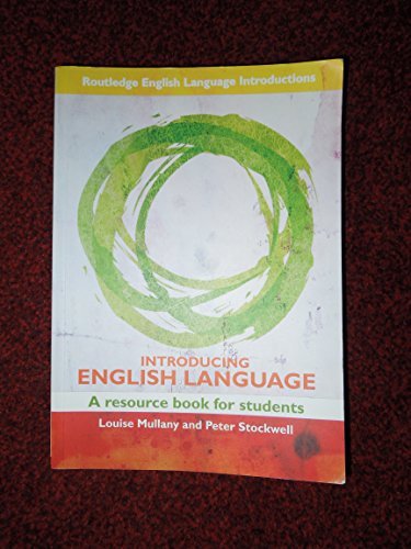 9780415448857: Introducing English Language: A Resource Book for Students