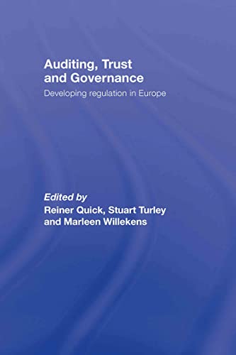 Stock image for Auditing, Trust and Governance: Developing Regulation in Europe for sale by Chiron Media