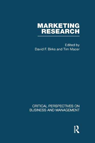 9780415449144: Marketing Research (Critical Perspectives on Business and Management)