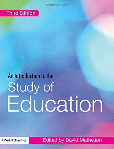 Imagen de archivo de An Introduction to the Study of Education (David Fulton Books) a la venta por AwesomeBooks