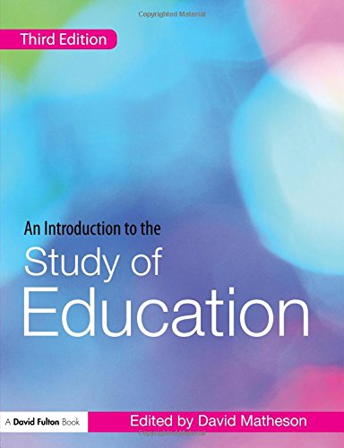 Stock image for An Introduction to the Study of Education for sale by WorldofBooks