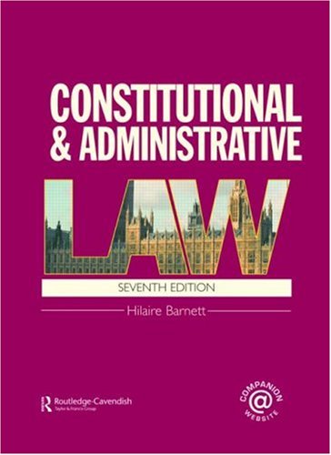 9780415458290: Constitutional & Administrative Law