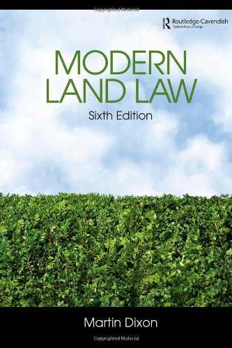Beispielbild fr Modern Land Law zum Verkauf von Better World Books