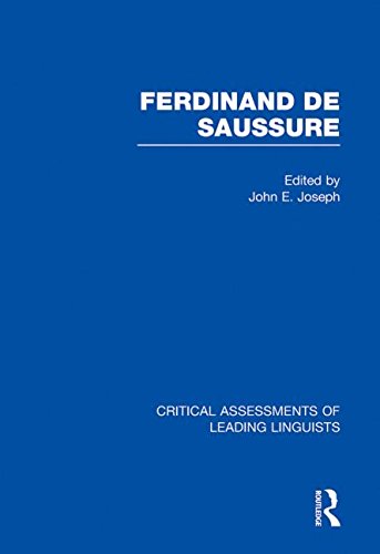 9780415465502: Ferdinand de Saussure: v. 4