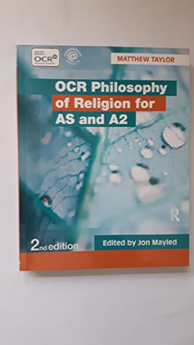 Stock image for OCR Philosophy of Religion for AS and A2 for sale by AwesomeBooks