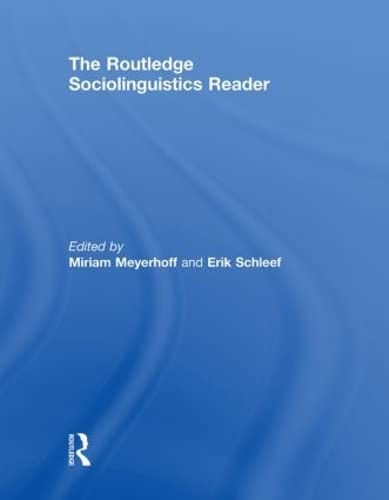 9780415469562: The Routledge Sociolinguistics Reader