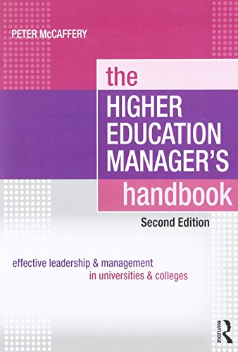 Stock image for The Higher Education Manager's Handbook: Effective Leadership and Management in Universities and Colleges for sale by WorldofBooks