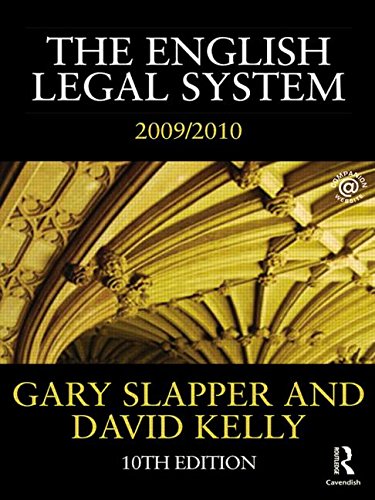 Stock image for The English Legal System: 2009-2010 for sale by AwesomeBooks