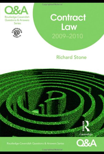 Stock image for Q&A Contract Law 2009-2010 (Questions and Answers) for sale by Goldstone Books