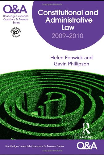Beispielbild fr Q&A Constitutional & Administrative Law 2009-2010 (Questions and Answers) zum Verkauf von WorldofBooks