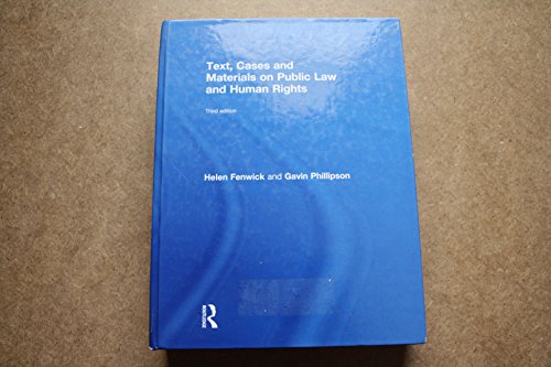 Stock image for Text, Cases and Materials on Public Law and Human Rights for sale by Mispah books