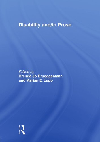 Beispielbild fr Disability And/in Prose zum Verkauf von Blackwell's