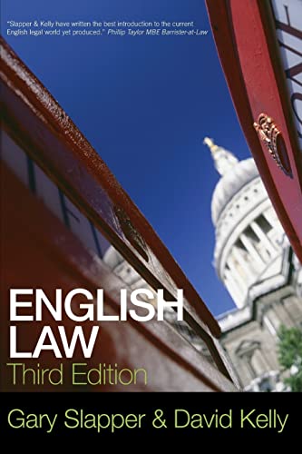 Imagen de archivo de English Law a la venta por WorldofBooks