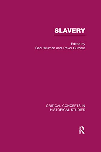 Stock image for Slavery (Critical Concepts in Historical Studies) for sale by Chiron Media