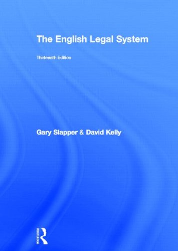 The English Legal System 2012-2013 (9780415500654) by Kelly, David