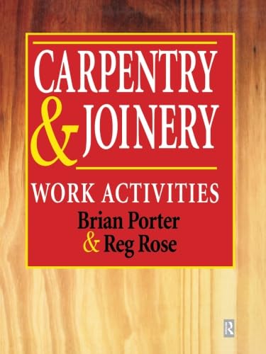 9780415502856: Carpentry and Joinery: Work Activities