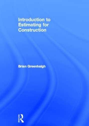 Stock image for Introduction to Estimating for Construction for sale by Chiron Media