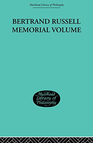 9780415511063: Bertrand Russell Memorial Volume: 22 (Muirhead Library of Philosophy: 20th Century Philosophy, 22)