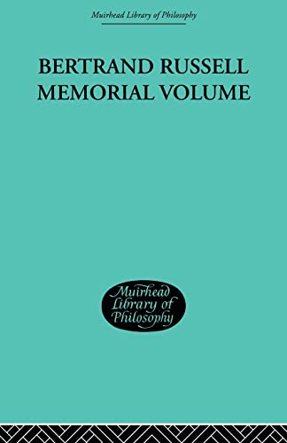 9780415511063: Bertrand Russell Memorial Volume: 22 (Muirhead Library of Philosophy)