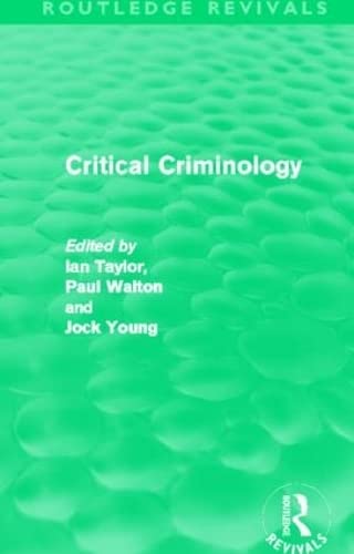 Stock image for Critical Criminology (Routledge Revivals) for sale by Chiron Media