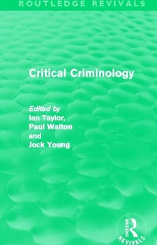 Stock image for Critical Criminology for sale by Blackwell's