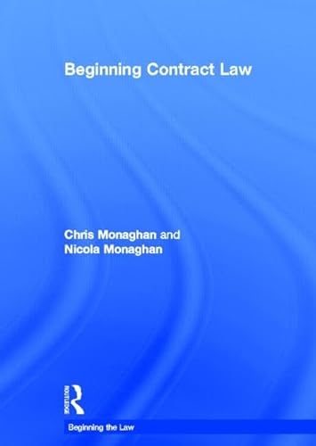 Stock image for Beginning Contract Law (Beginning the Law) for sale by Reuseabook