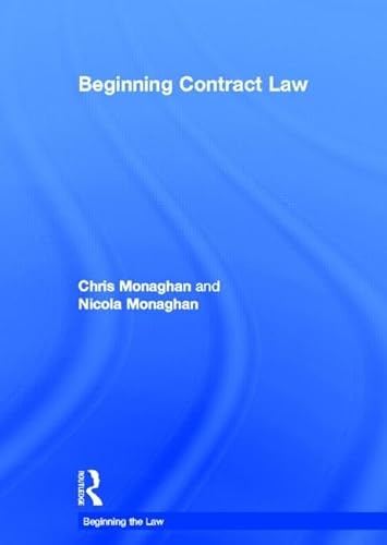 9780415523776: Beginning Contract Law (Beginning the Law)