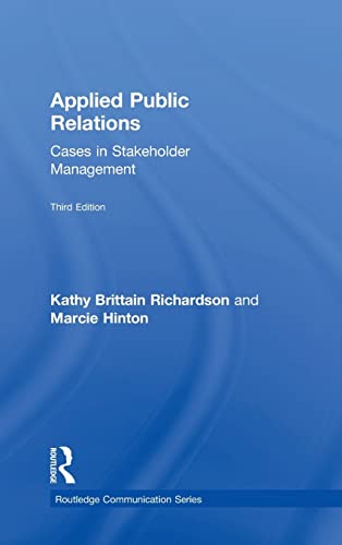 Imagen de archivo de Applied Public Relations: Cases in Stakeholder Management (Routledge Communication) a la venta por medimops