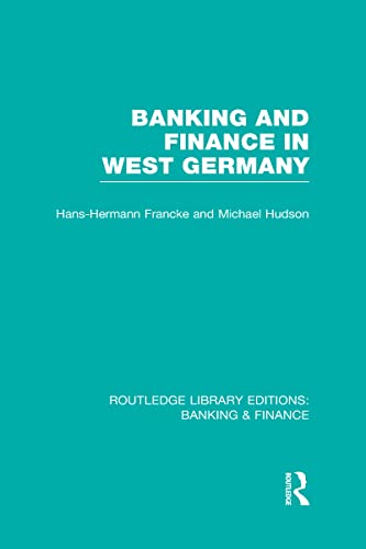 Stock image for Banking and Finance in West Germany for sale by Blackwell's