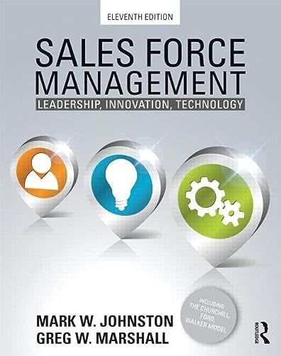 Beispielbild fr Sales Force Management : Leadership, Innovation, Technology zum Verkauf von Better World Books