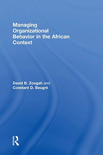 Imagen de archivo de Managing Organizational Behavior in the African Context a la venta por Chiron Media