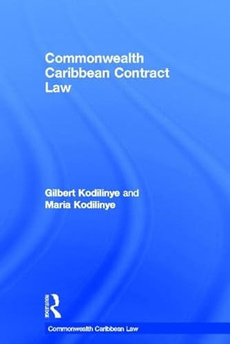 Stock image for Commonwealth Caribbean Contract Law (Commonwealth Caribbean Law) for sale by Chiron Media