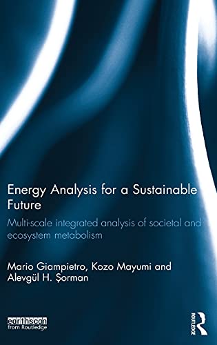 Imagen de archivo de Energy Analysis for a Sustainable Future a la venta por Books Puddle