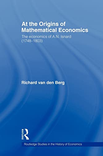 Stock image for At the Origins of Mathematical Economics for sale by Chiron Media