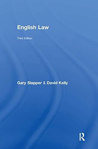 English Law (9780415550918) by Slapper, Gary; Kelly, David