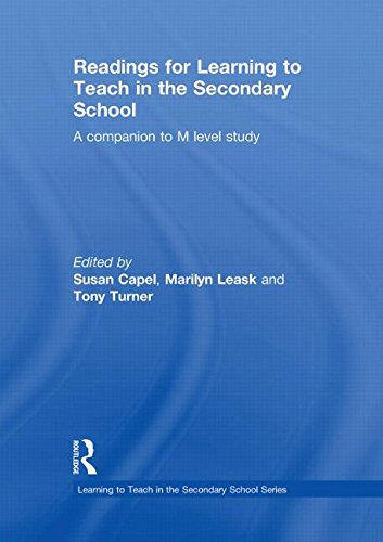 9780415552097: Readings for Learning to Teach in the Secondary School: A Companion to M Level Study
